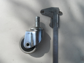 Kółko meblowe fi 58 mm z trzpieniem obrotowym