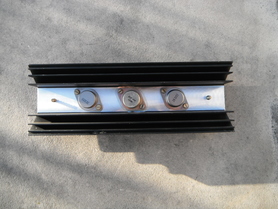 Radiator profil aluminiowy A4240 + 3 tranzystory